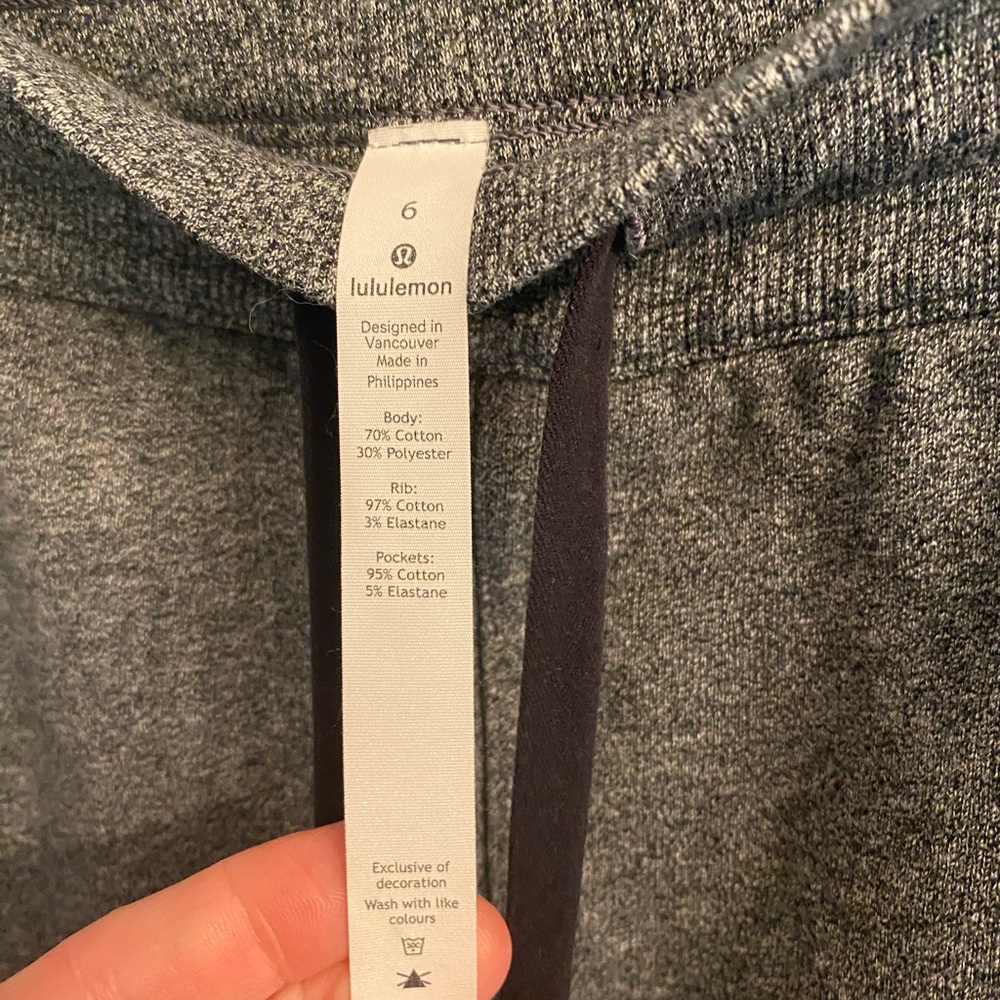 Lululemon scuba high rise joggers grey sz 6 - Picture 4 of 4